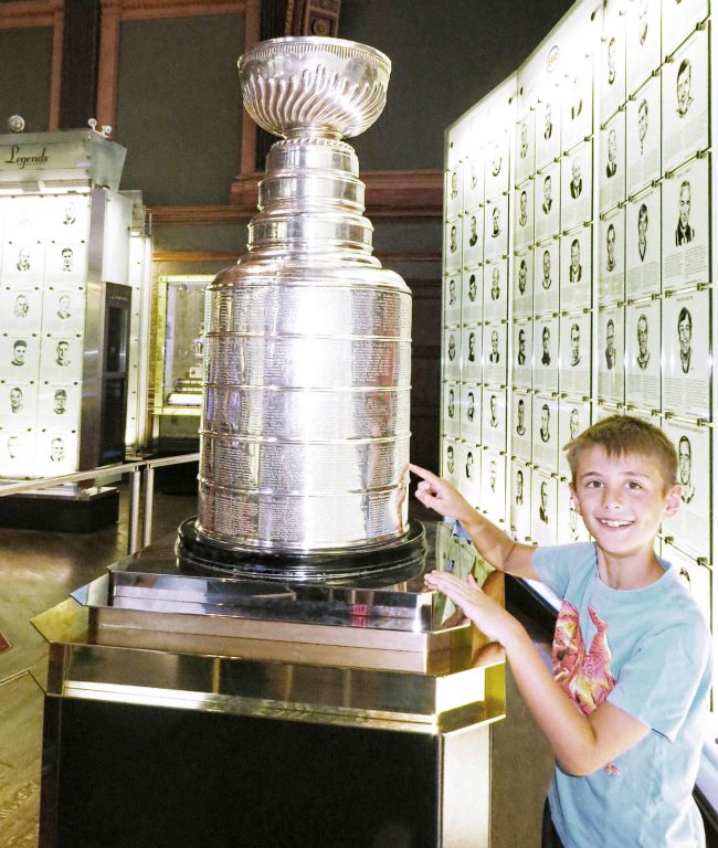 Ben with the Stanley Cup